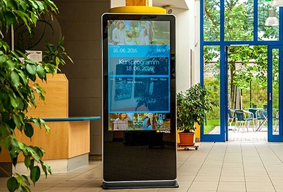 Advertisement Player Floor Mount