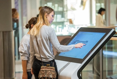 Information Touch Kiosk Floor Mount